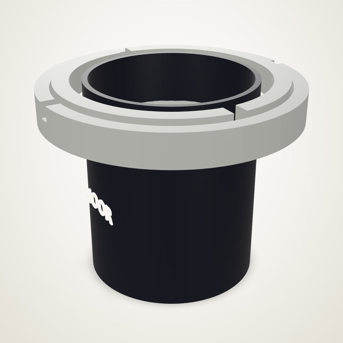 Gimbal Cup Holder — a cup hanging in a two-axis ring over a car cup holder base
