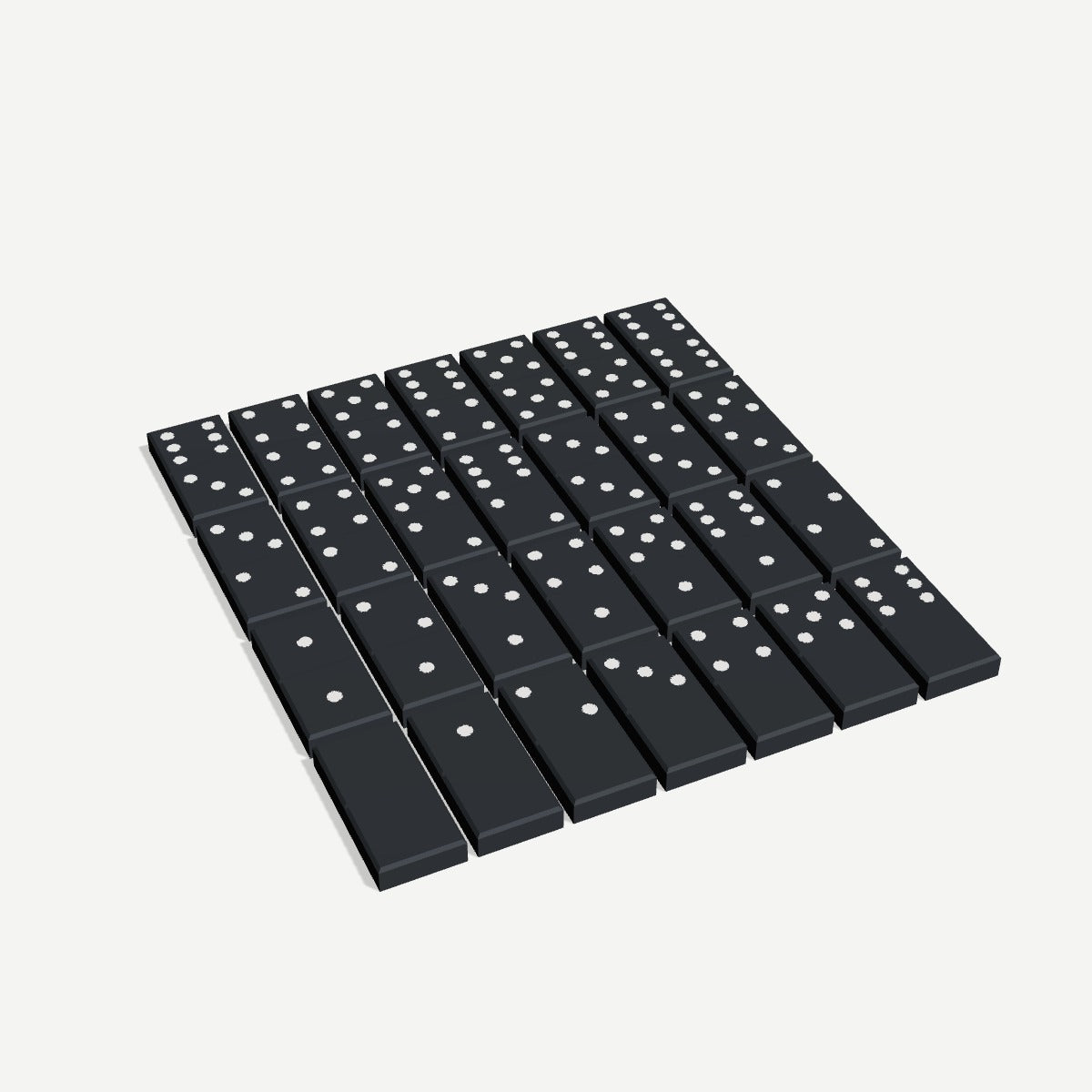 Anoor custom domino set, 3D preview